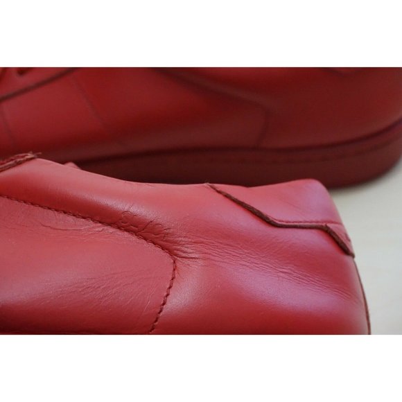 Saint Laurent Red Court Classic Low Sneakers SL/01 Sz 41 / 8 Made in Italy - Picture 8 of 9